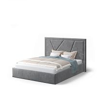 Кровать с подъемным механизмом Индиго 140х200, серый