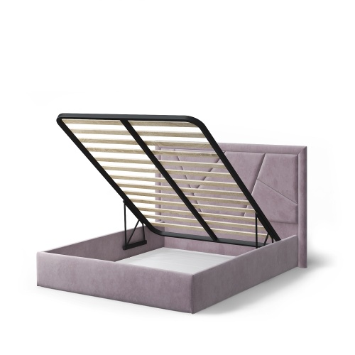 Кровать с подъемным механизмом Индиго 160х200, лиловый фото 2