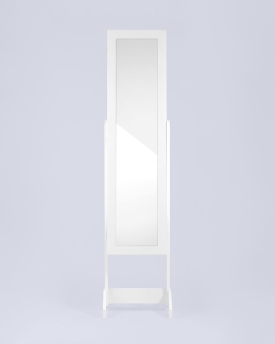 Зеркало-шкаф напольное Godrick для украшений белое фото 4
