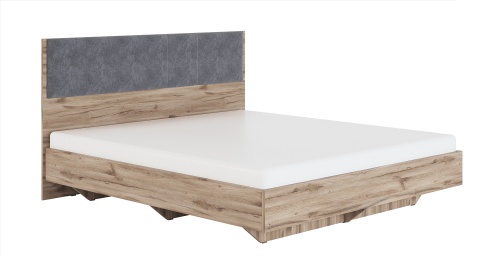Кровать с настилом Николь 1.5 180х200, серый