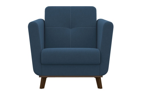 Кресло мягкое Лео, синий фото 2