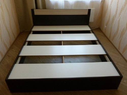 Кровать с настилом ЛДСП ЭКО 120х200, венге фото 3