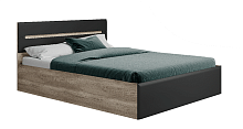 Кровать с реечным настилом Наоми КР-11 160х200, дуб каньон/графит
