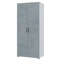 Шкаф для одежды Victor, белый/бетон