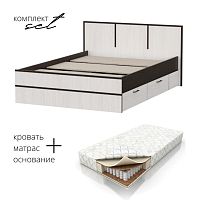 Кровать Карелия 140х200 с матрасом BSA в комплекте