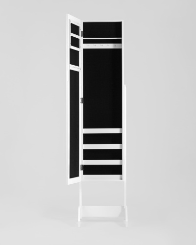 Зеркало-шкаф напольное Godrick для украшений белое фото 6