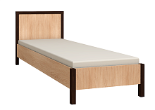 Кровать с ортопедическим основанием (металл) Bauhaus 5 90х200, дуб