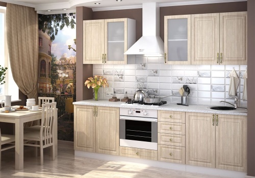 Кухня угловая Юлия Сандал серый, 2850x2050 мм фото 2
