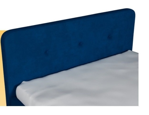 Кровать с латами легато 160х200, синий 3 пуговицы фото 2