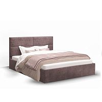 Кровать без основания Сити 140х200, серо-фиолетовый