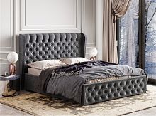 Кровать с подъемным механизмом Франческа 140х200, серый