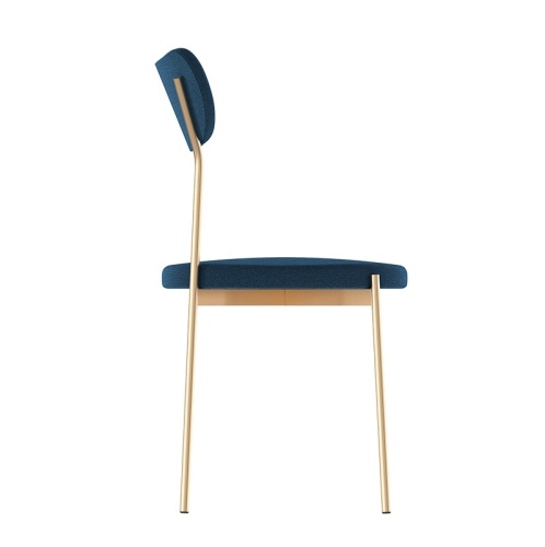Комплект стульев Стивен (2 шт), черный велюр синий фото 5