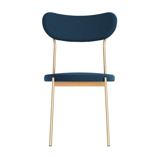Комплект стульев Стивен (2 шт), черный велюр синий фото 4