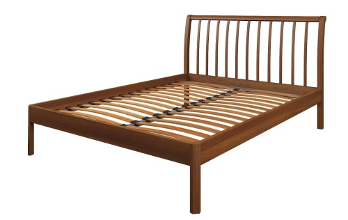 Кровать деревянная с ламелями Stella (Стелла) 160х200, орех фото 3