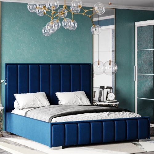 Кровать Мирабель 160х200, синий фото 2