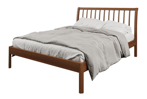 Кровать деревянная с ламелями Stella (Стелла) 160х200, орех фото 2