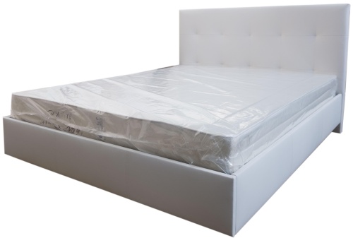Кровать с латами Каприз 140х200, белый фото 3