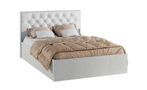 Кровать с настилом ДСП Модена МКР-1 140х200, ясень