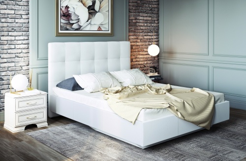 Кровать с латами Каприз 160х200, белый