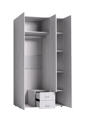 Шкаф для одежды и белья Монако 444, белый фото 2
