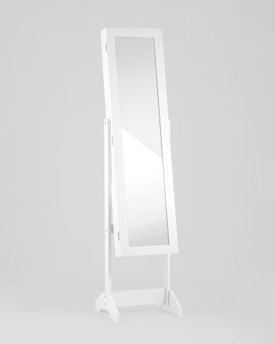Зеркало-шкаф напольное Godrick для украшений белое фото 2