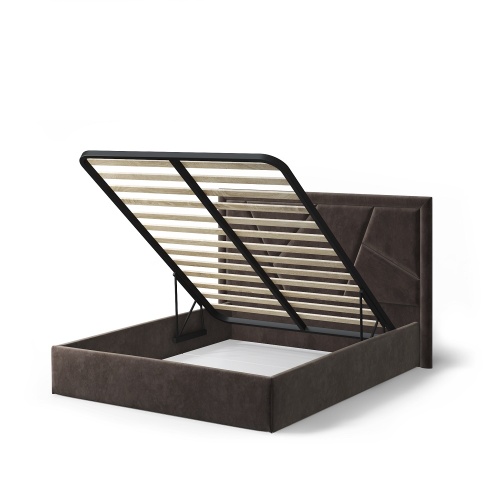 Кровать с подъемным механизмом Индиго 120х200, темно-коричневый фото 2