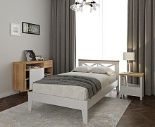 Кровать деревянная с ламелями Verdy (Верди) 90х200
