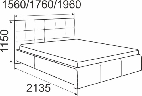 Кровать Касабланка 160х200, белый фото 2