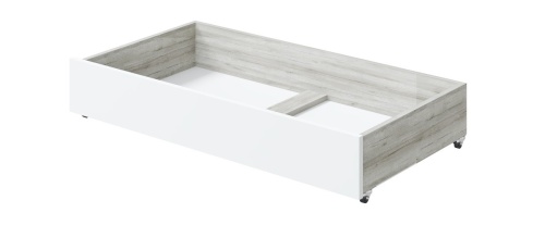 Кровать с латами и ящиками Лори 160х200, дуб серый фото 2